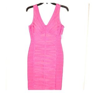 Pink bandage dress